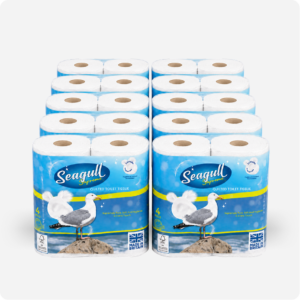 Seagull Supreme 40 Rolls premium quilted toilet tissue