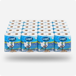 Seagull Supreme 80 Rolls premium quilted toilet tissue