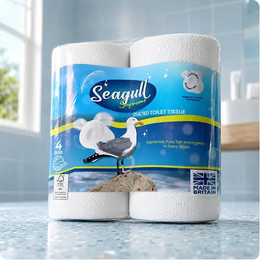 Seagull Supreme 40 Rolls premium quilted toilet tissue - view 2
